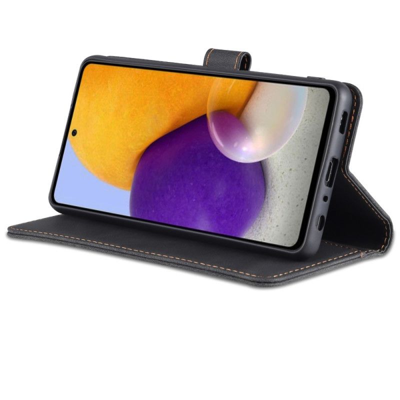 Folio Deksel Til Samsung Galaxy A72 4G / 5G Azns Skinneffekt