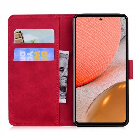 Folio Deksel Til Samsung Galaxy A72 4G / 5G Vintage Couture Skinnstil