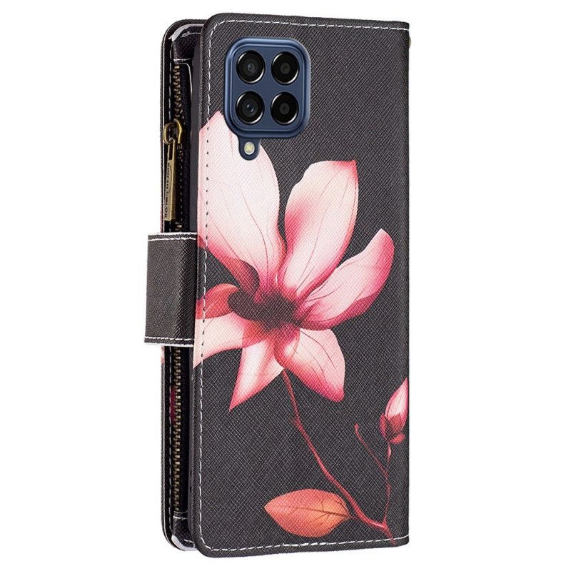 Folio Deksel Til Samsung Galaxy M53 5G Lommebok Blomsterlommebok