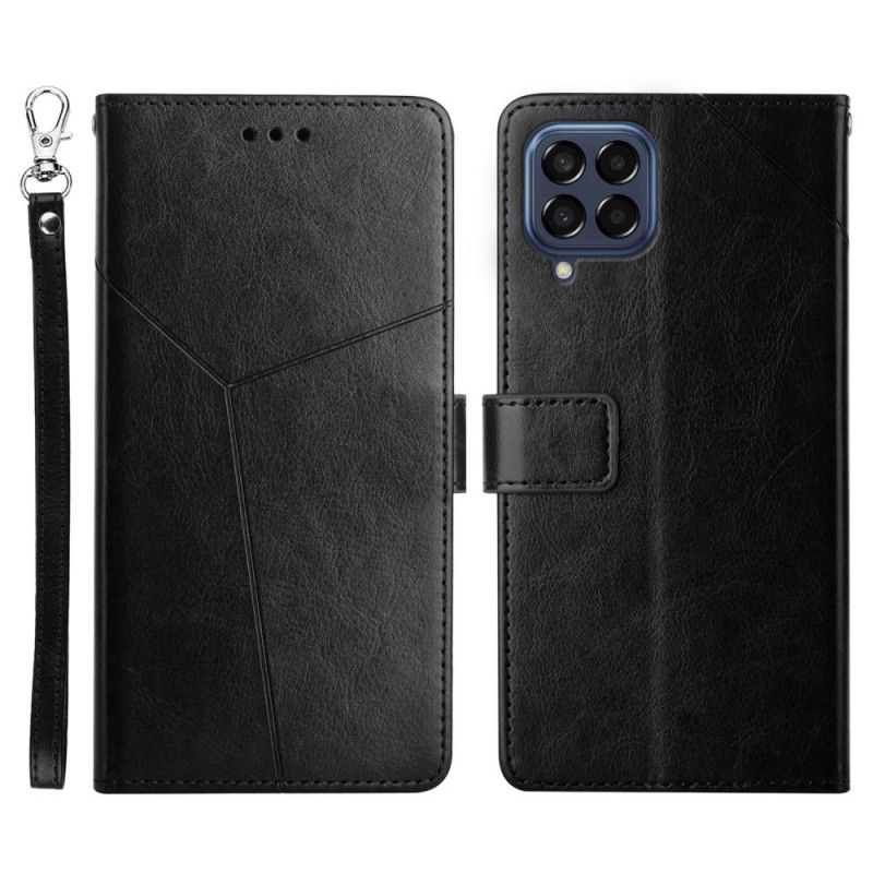 Folio Deksel Til Samsung Galaxy M53 5G Y Design Leather Style