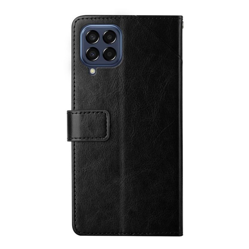 Folio Deksel Til Samsung Galaxy M53 5G Y Design Leather Style