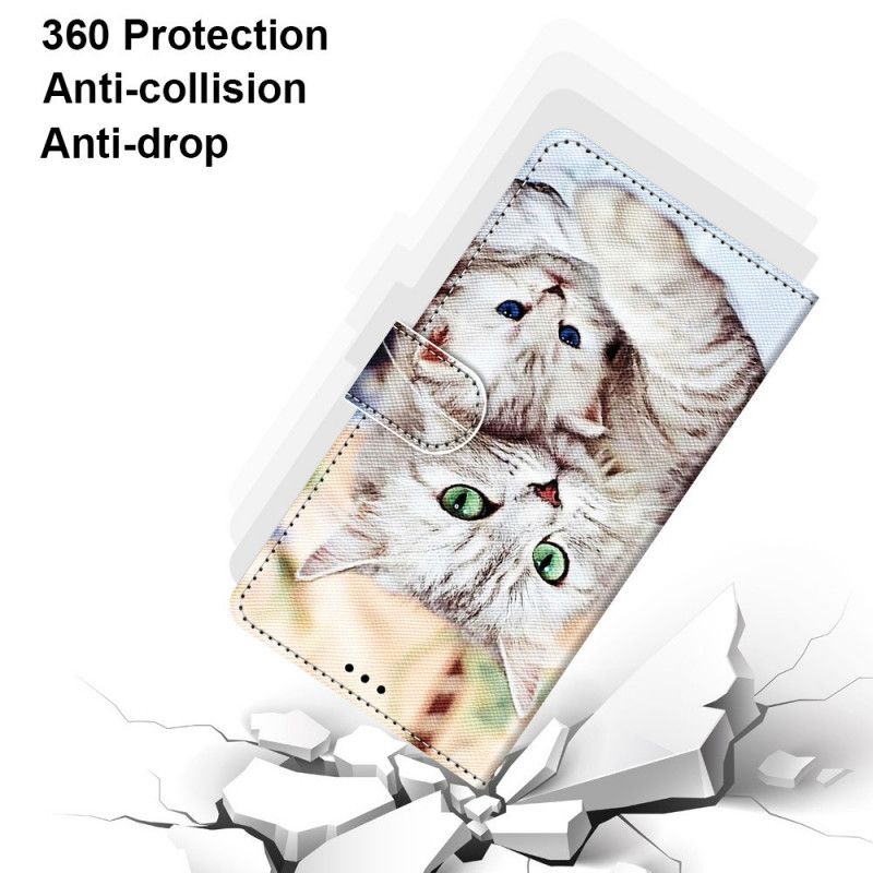 Lærdeksel Til Samsung Galaxy M53 5G Kattefamilie