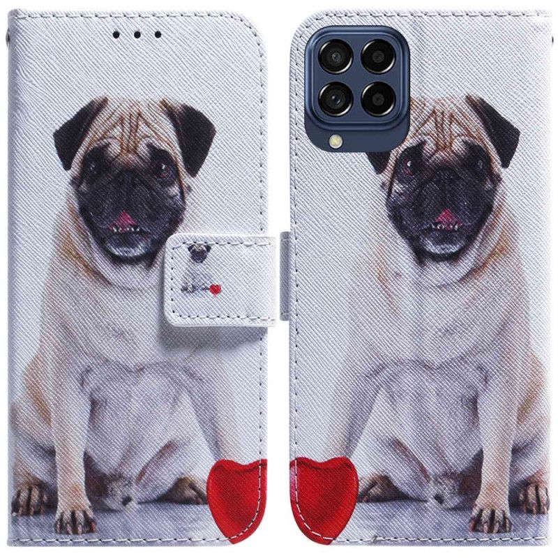 Lærdeksel Til Samsung Galaxy M53 5G Pug Dog