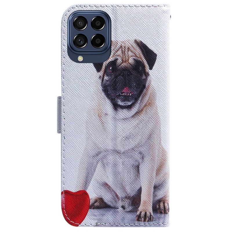 Lærdeksel Til Samsung Galaxy M53 5G Pug Dog