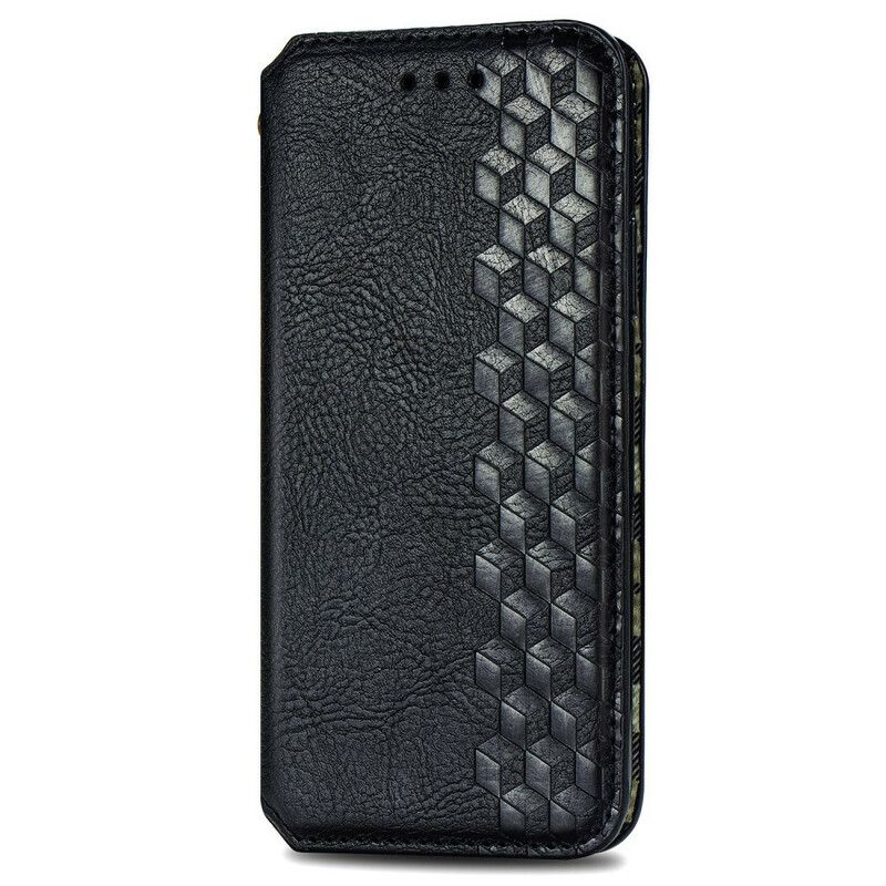 Beskyttelse Deksel Til Poco X3 / X3 Pro / X3 NFC Folio Deksel Diamond Texture Læreffekt