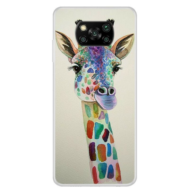 Deksel Til Poco X3 / X3 Pro / X3 NFC Fargerik Giraff