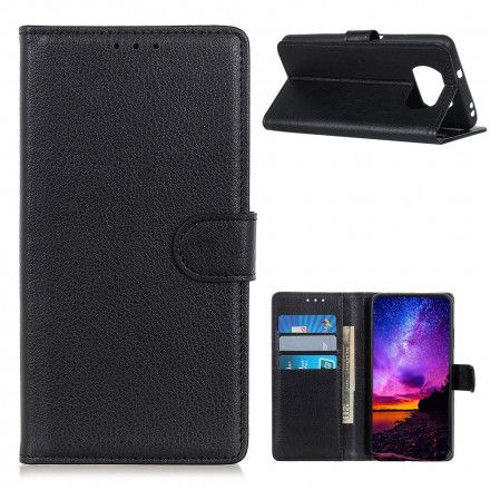 Folio Deksel Til Poco X3 / X3 Pro / X3 NFC Faux Leather Litchi