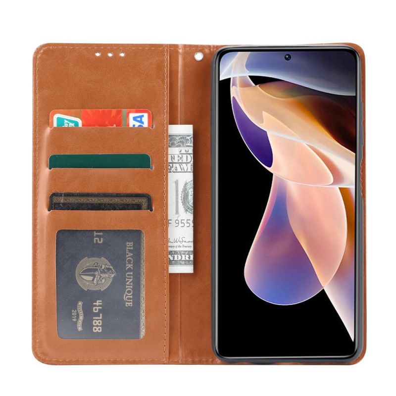 Beskyttelse Deksel Til Xiaomi Redmi Note 11 Pro Plus 5G Folio Deksel Faux Leather Card Holder