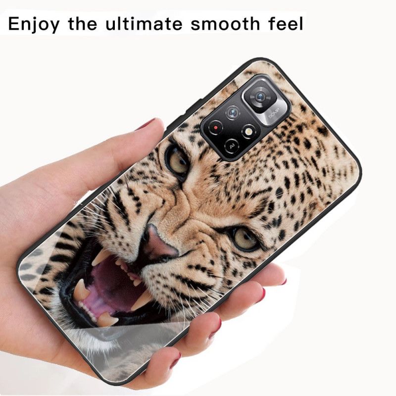 Deksel Til Xiaomi Redmi Note 11 Pro Plus 5G Leopard Herdet Glass