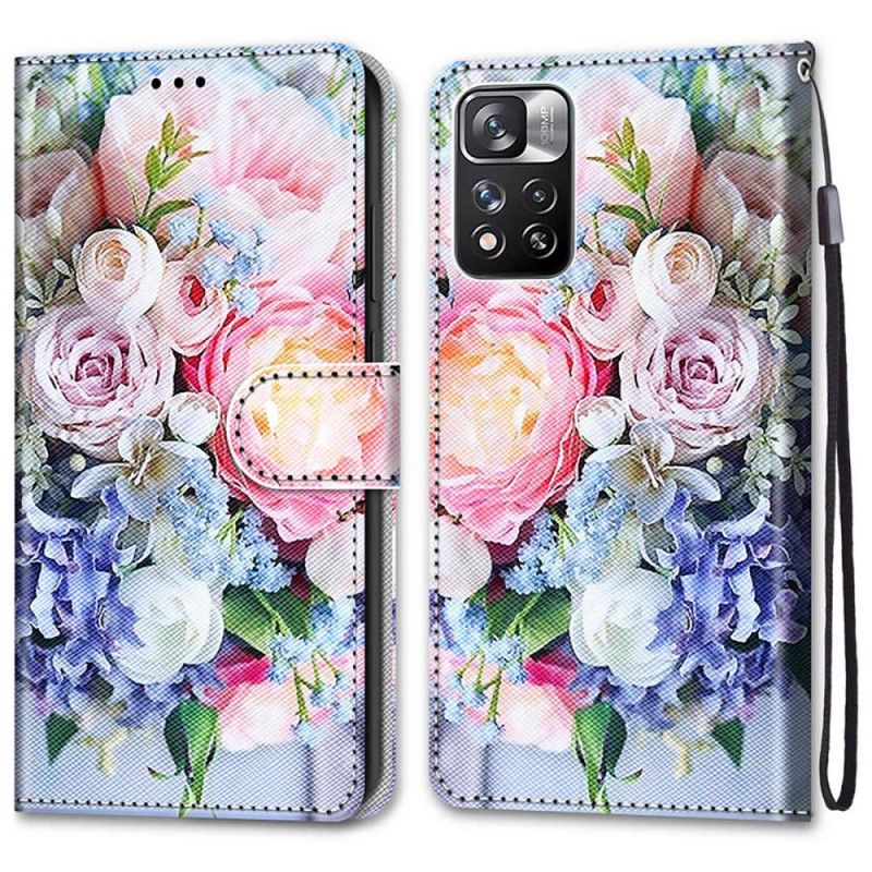 Folio Deksel Til Xiaomi Redmi Note 11 Pro Plus 5G Floral Wonder