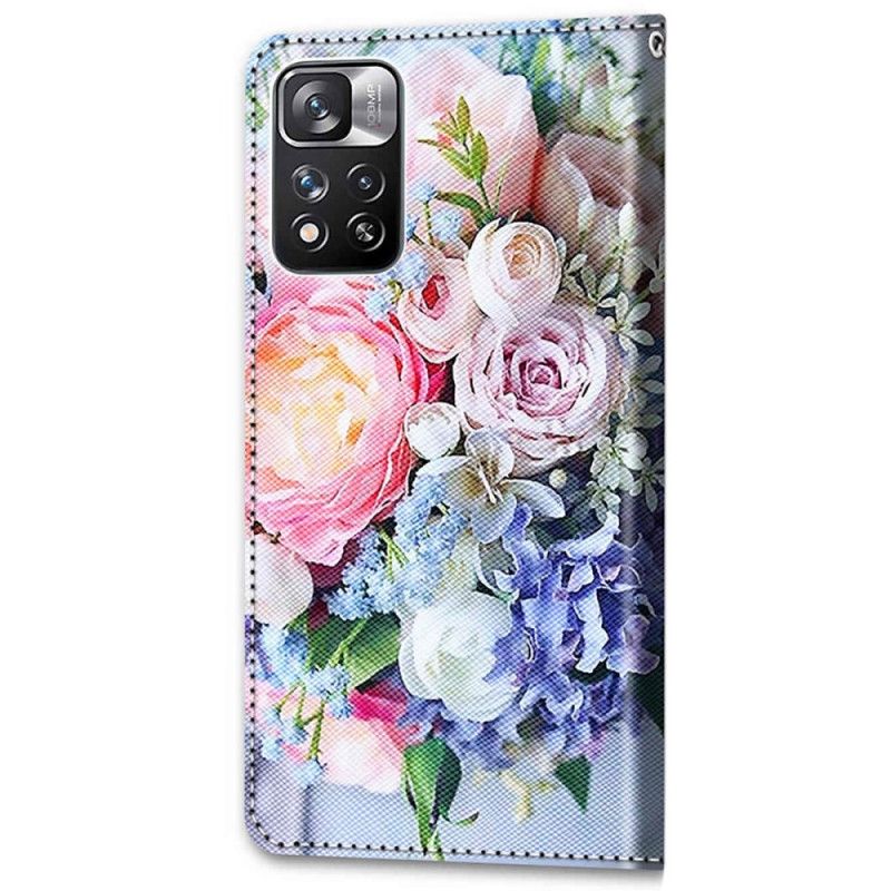 Folio Deksel Til Xiaomi Redmi Note 11 Pro Plus 5G Floral Wonder