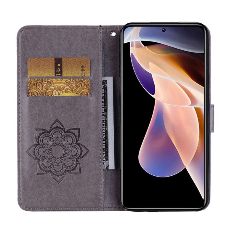 Folio Deksel Til Xiaomi Redmi Note 11 Pro Plus 5G Ugle Mandala