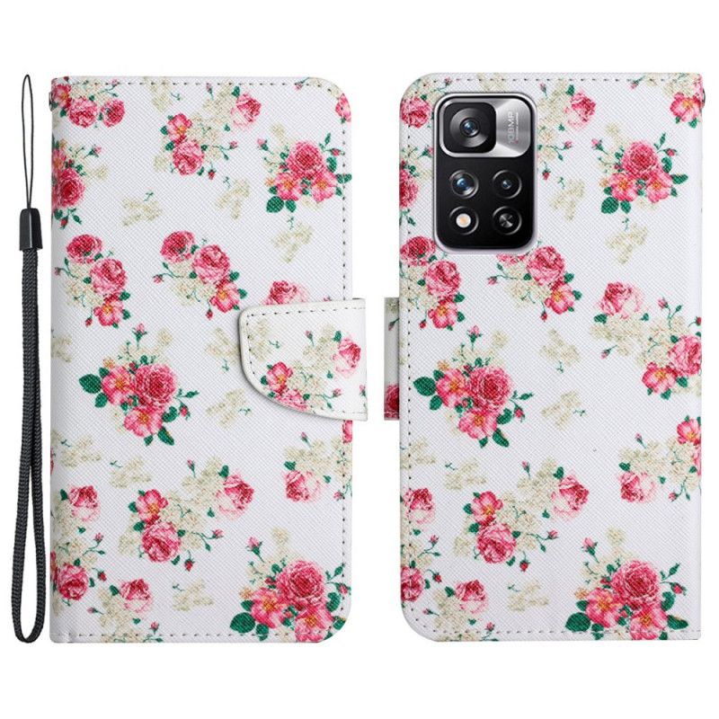 Lærdeksel Til Xiaomi Redmi Note 11 Pro Plus 5G Royal Liberty Flowers