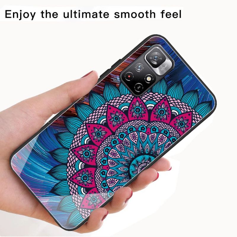 Mobildeksel Til Xiaomi Redmi Note 11 Pro Plus 5G Mandala I Herdet Glass