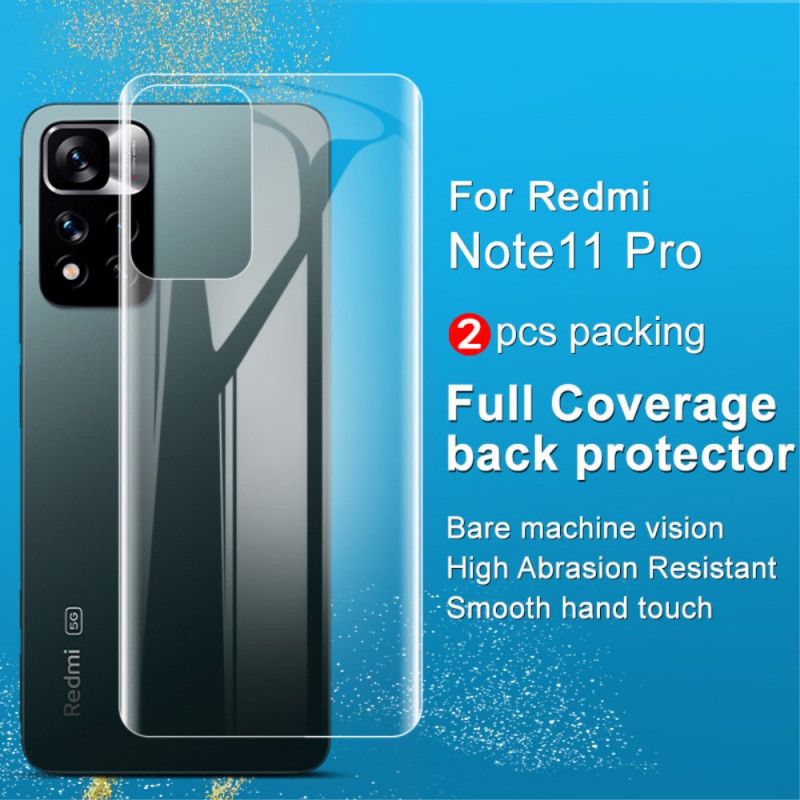 Skjerm- Og Ryggbeskyttelsesfilm Xiaomi Redmi Note 11 Pro Plus 5G
