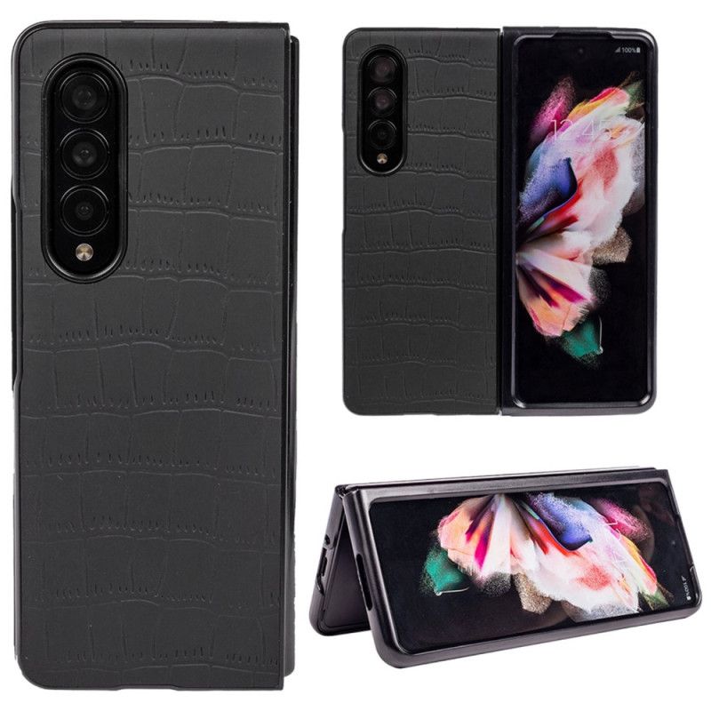 Deksel Til Samsung Galaxy Z Fold 4 Croc-preget