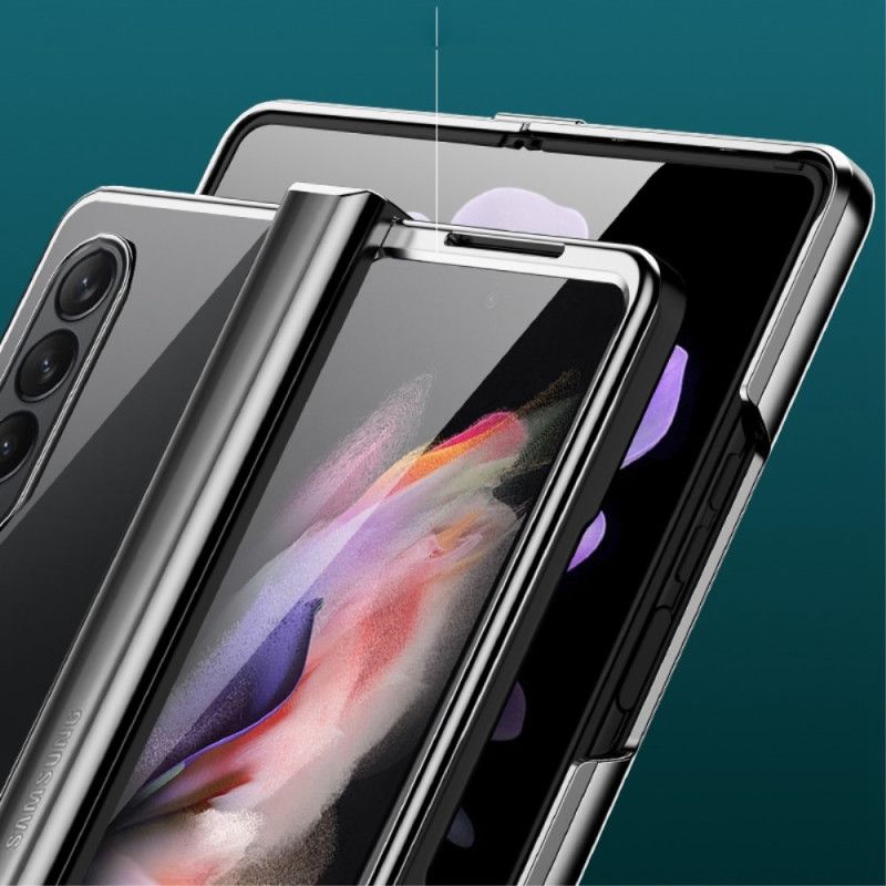 Deksel Til Samsung Galaxy Z Fold 4 Klart Metallhengslet