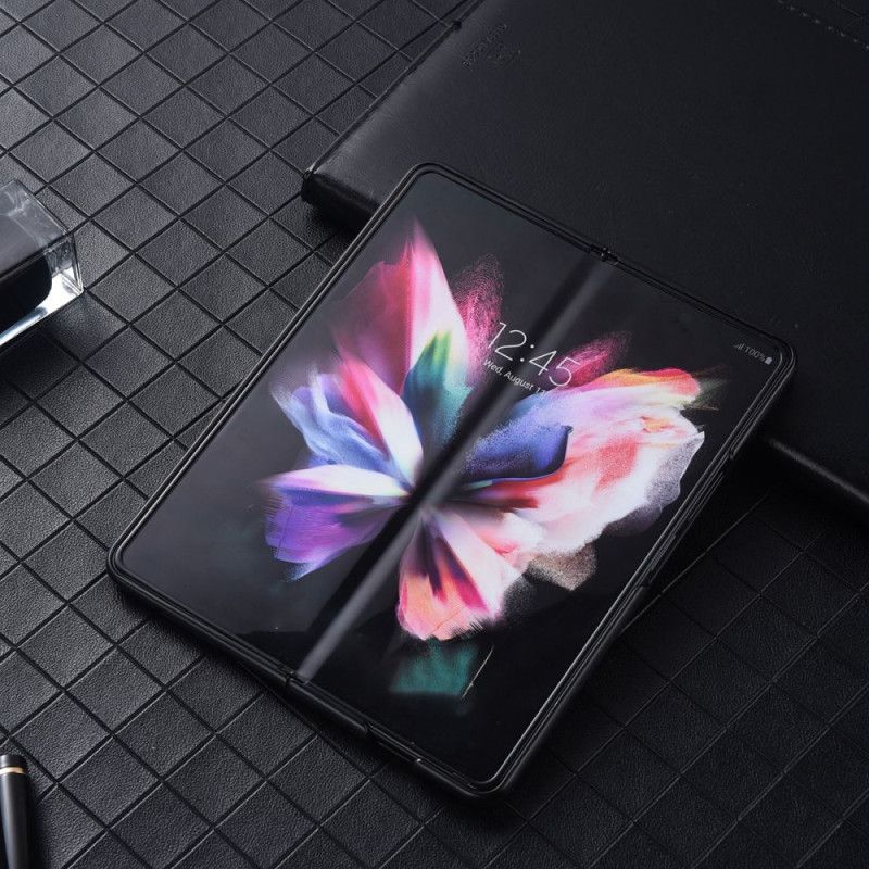 Deksel Til Samsung Galaxy Z Fold 4 Nylon Tekstur Kunstskinn