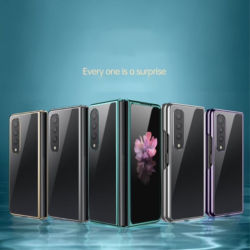 Deksel Til Samsung Galaxy Z Fold 4 Transparent Metallisk