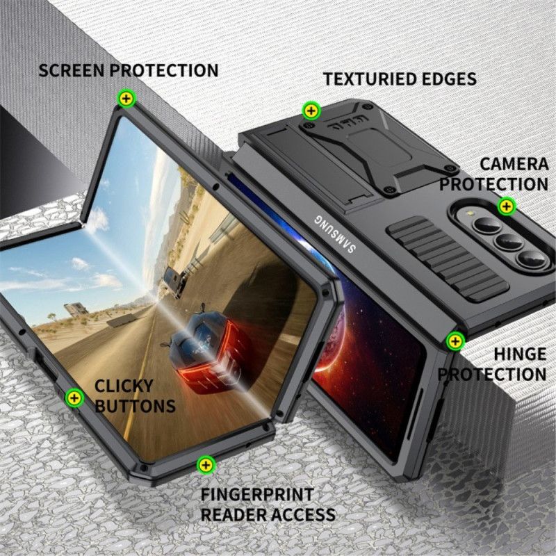 Deksel Til Samsung Galaxy Z Fold 4 Ultrabestandige Trippelmaterialer