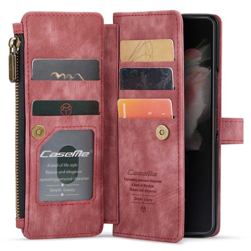 Folio Deksel Til Samsung Galaxy Z Fold 4 Lommebok Caseme Series C30 Lommebok