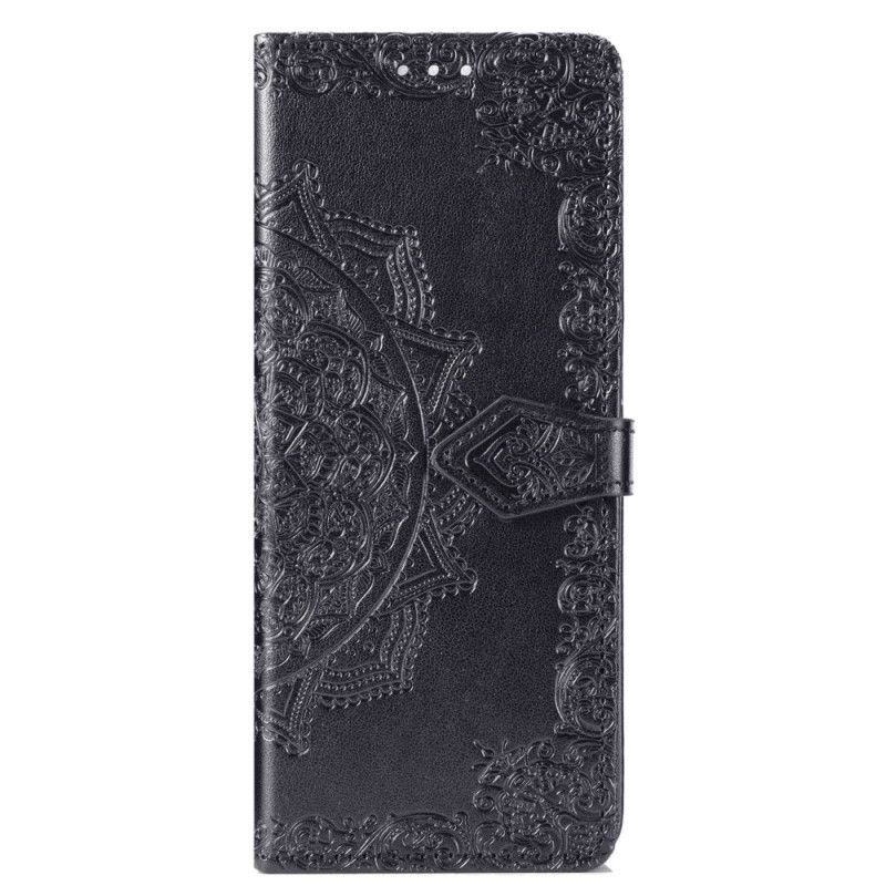 Lærdeksel Til Samsung Galaxy Z Fold 4 Med Kjede Middelalderens Strappy Mandala