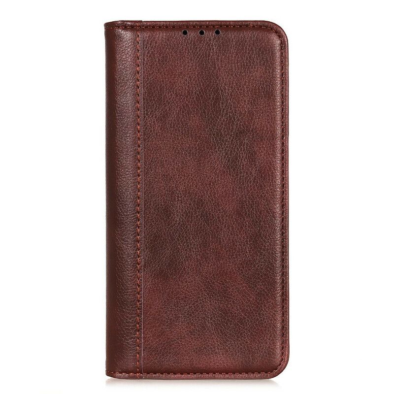 Beskyttelse Deksel Til Samsung Galaxy A41 Folio Deksel Klassisk Split Litchi Leather