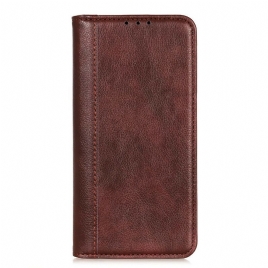 Beskyttelse Deksel Til Samsung Galaxy A41 Folio Deksel Klassisk Split Litchi Leather