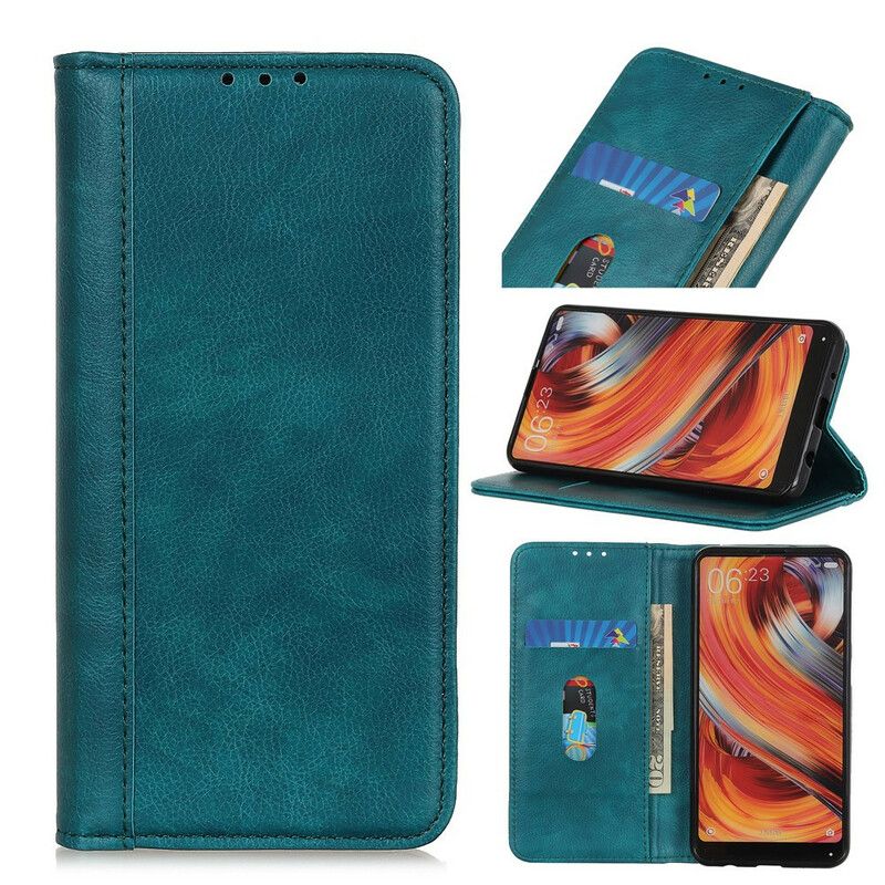 Beskyttelse Deksel Til Samsung Galaxy A41 Folio Deksel Klassisk Split Litchi Leather