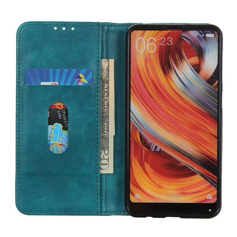 Beskyttelse Deksel Til Samsung Galaxy A41 Folio Deksel Klassisk Split Litchi Leather