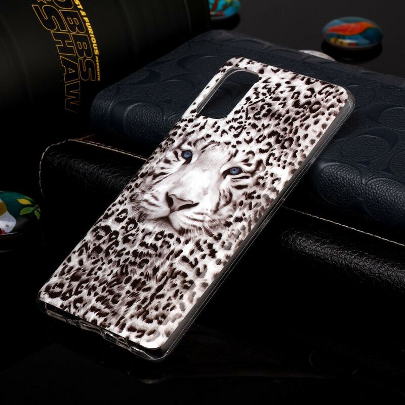 Deksel Til Samsung Galaxy A41 Fluorescerende Leopard