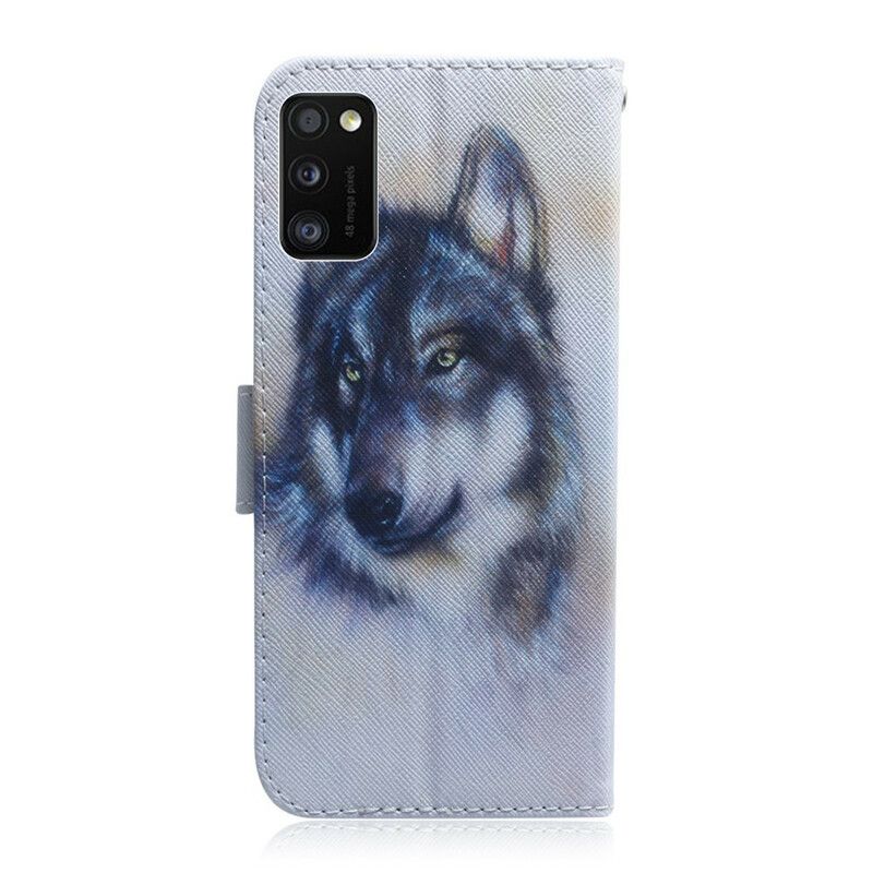 Folio Deksel Til Samsung Galaxy A41 Canine Gaze