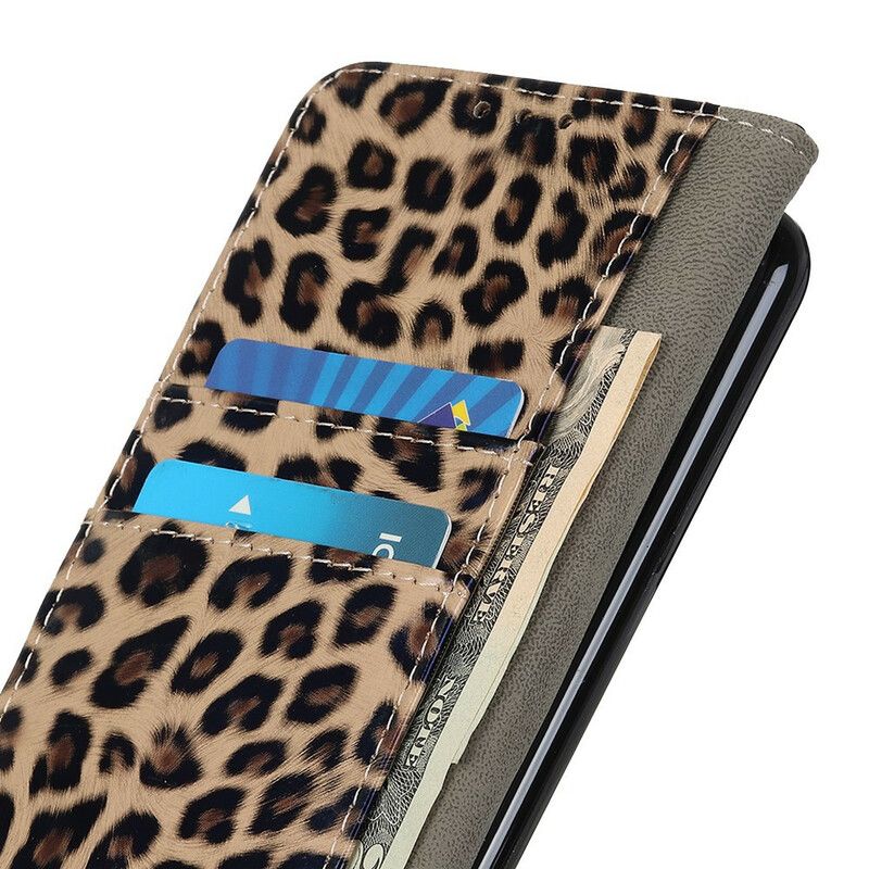 Folio Deksel Til Samsung Galaxy A41 Leopard