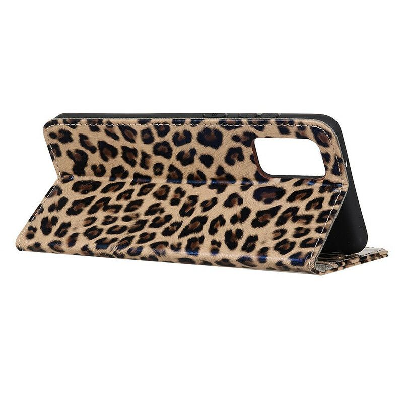 Folio Deksel Til Samsung Galaxy A41 Leopard