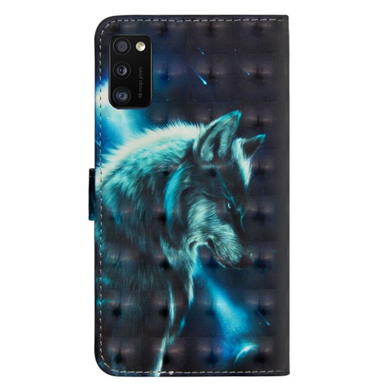 Folio Deksel Til Samsung Galaxy A41 Majestic Wolf