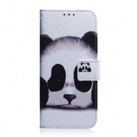 Folio Deksel Til Samsung Galaxy A41 Panda-ansikt