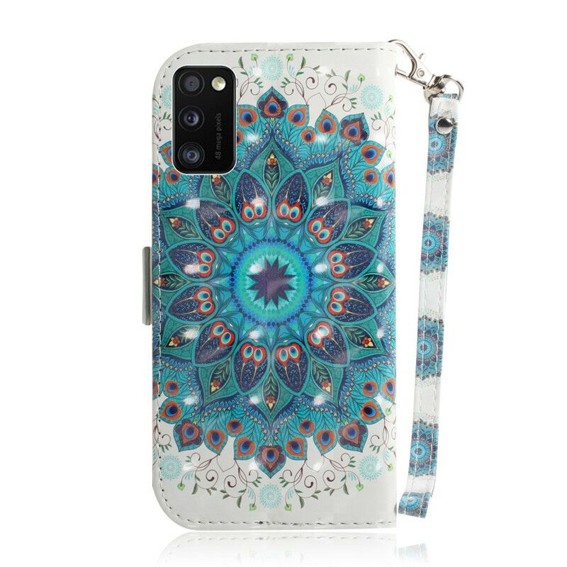 Lærdeksel Til Samsung Galaxy A41 Med Kjede Masterful Strappy Mandala