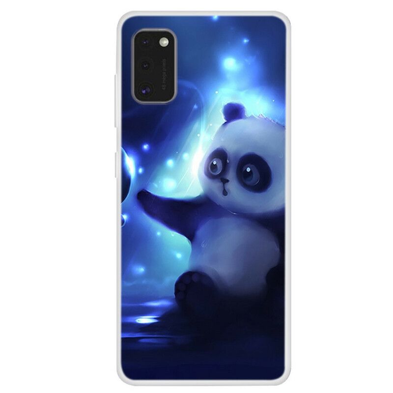Mobildeksel Til Samsung Galaxy A41 Panda I Verdensrommet
