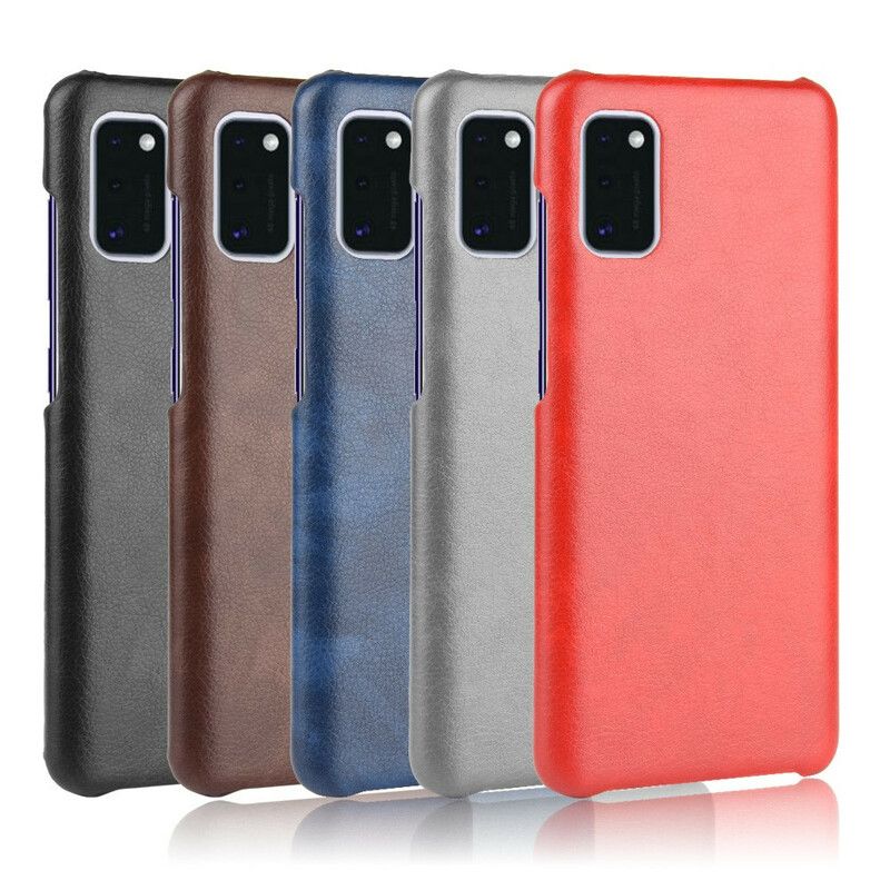 Mobildeksel Til Samsung Galaxy A41 Performance Litchi Leather Effect