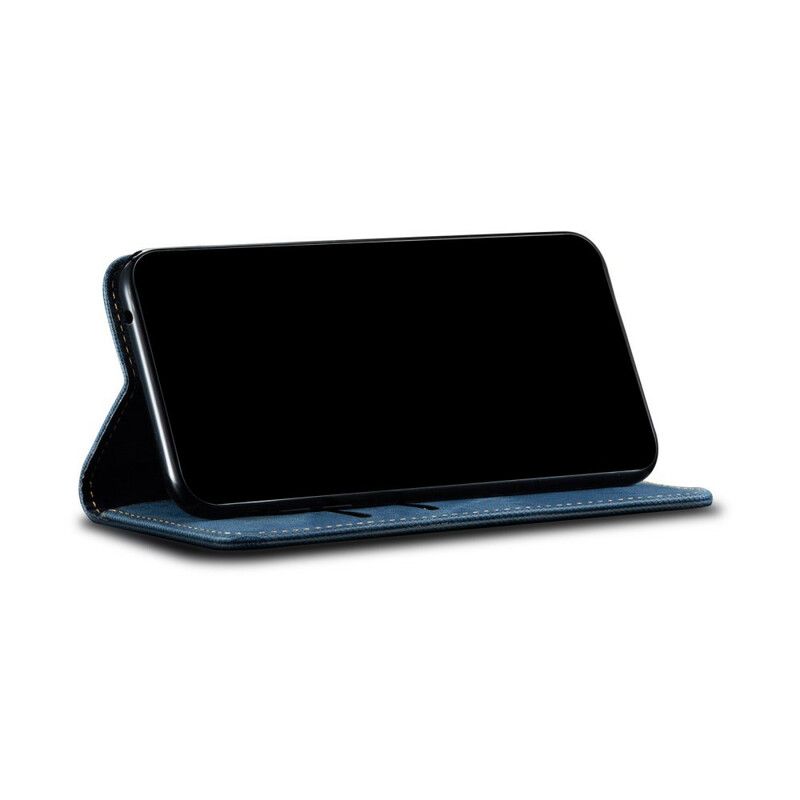 Beskyttelse Deksel Til Samsung Galaxy S21 5G Folio Deksel Denimstoff