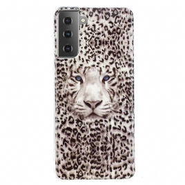 Deksel Til Samsung Galaxy S21 5G Fluorescerende Leopard