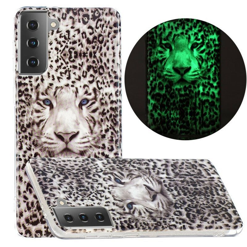 Deksel Til Samsung Galaxy S21 5G Fluorescerende Leopard