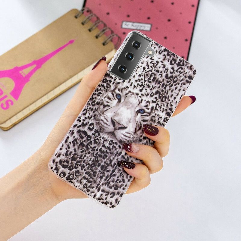 Deksel Til Samsung Galaxy S21 5G Fluorescerende Leopard