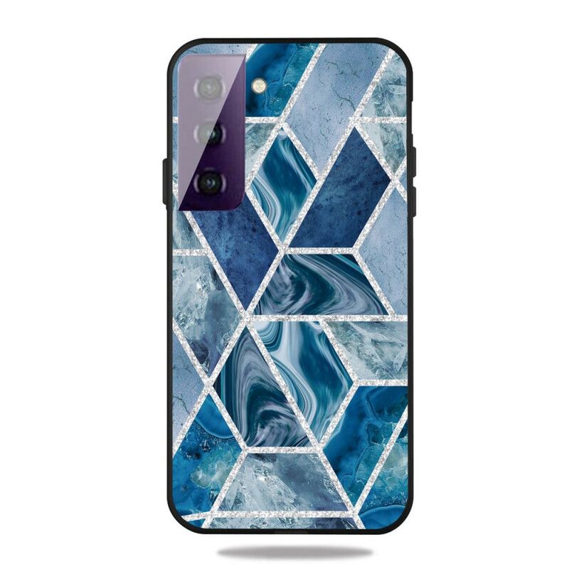 Deksel Til Samsung Galaxy S21 5G Glitter Marmor