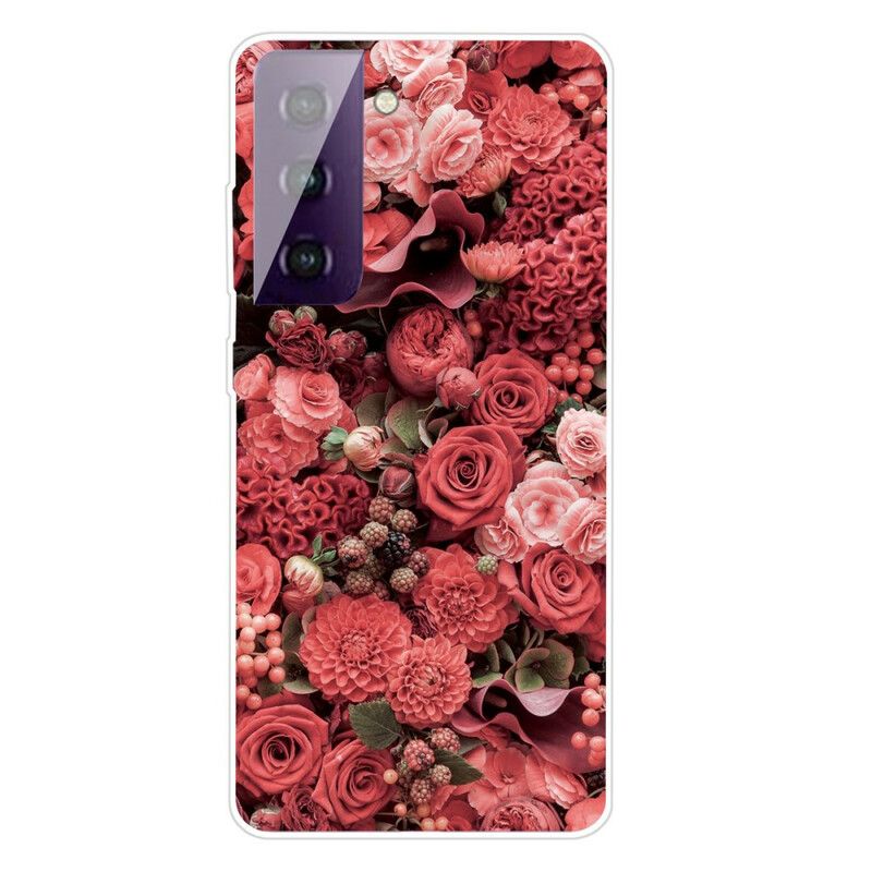 Deksel Til Samsung Galaxy S21 5G Intense Blomster