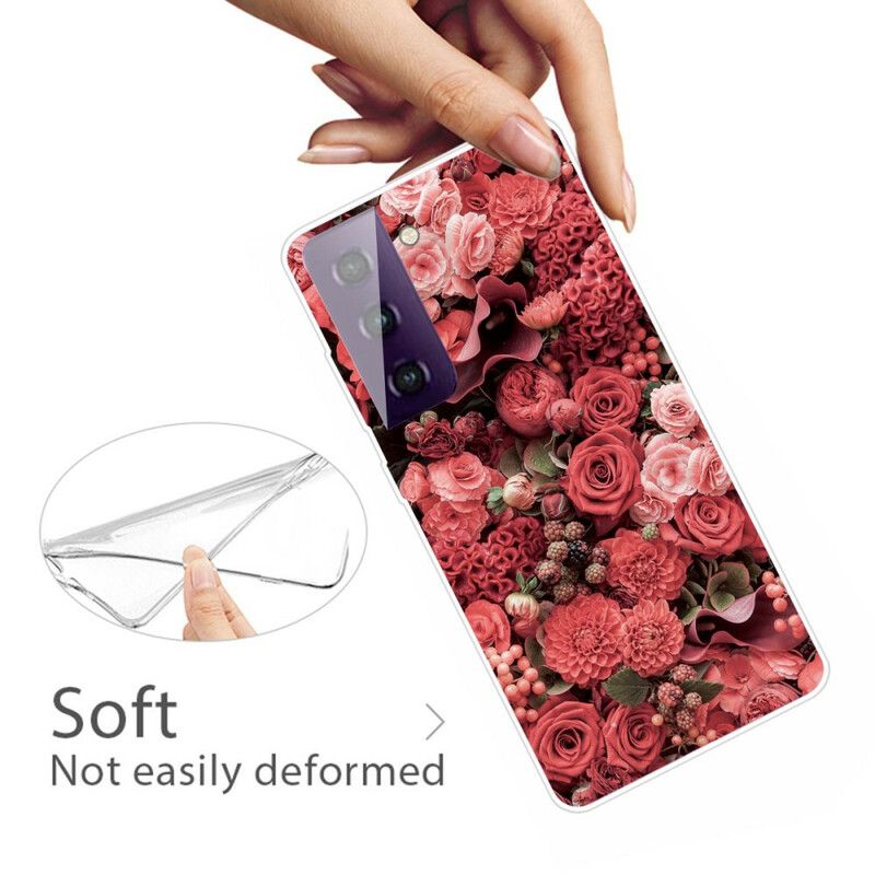 Deksel Til Samsung Galaxy S21 5G Intense Blomster