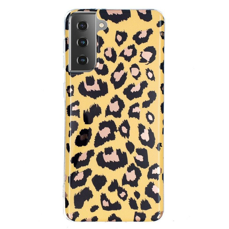 Deksel Til Samsung Galaxy S21 5G Marmor I Leopardstil