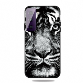 Deksel Til Samsung Galaxy S21 5G Svart Og Hvit Tiger