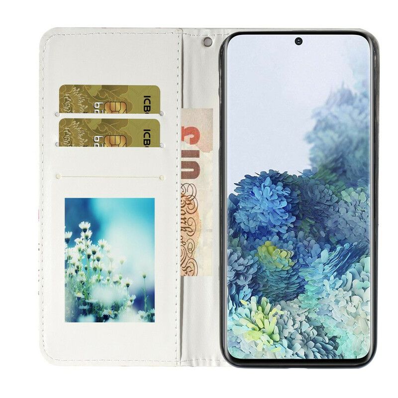 Folio Deksel Til Samsung Galaxy S21 5G Blomstermønstre