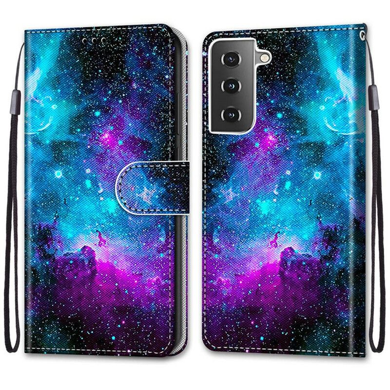 Folio Deksel Til Samsung Galaxy S21 5G Kosmisk Himmel